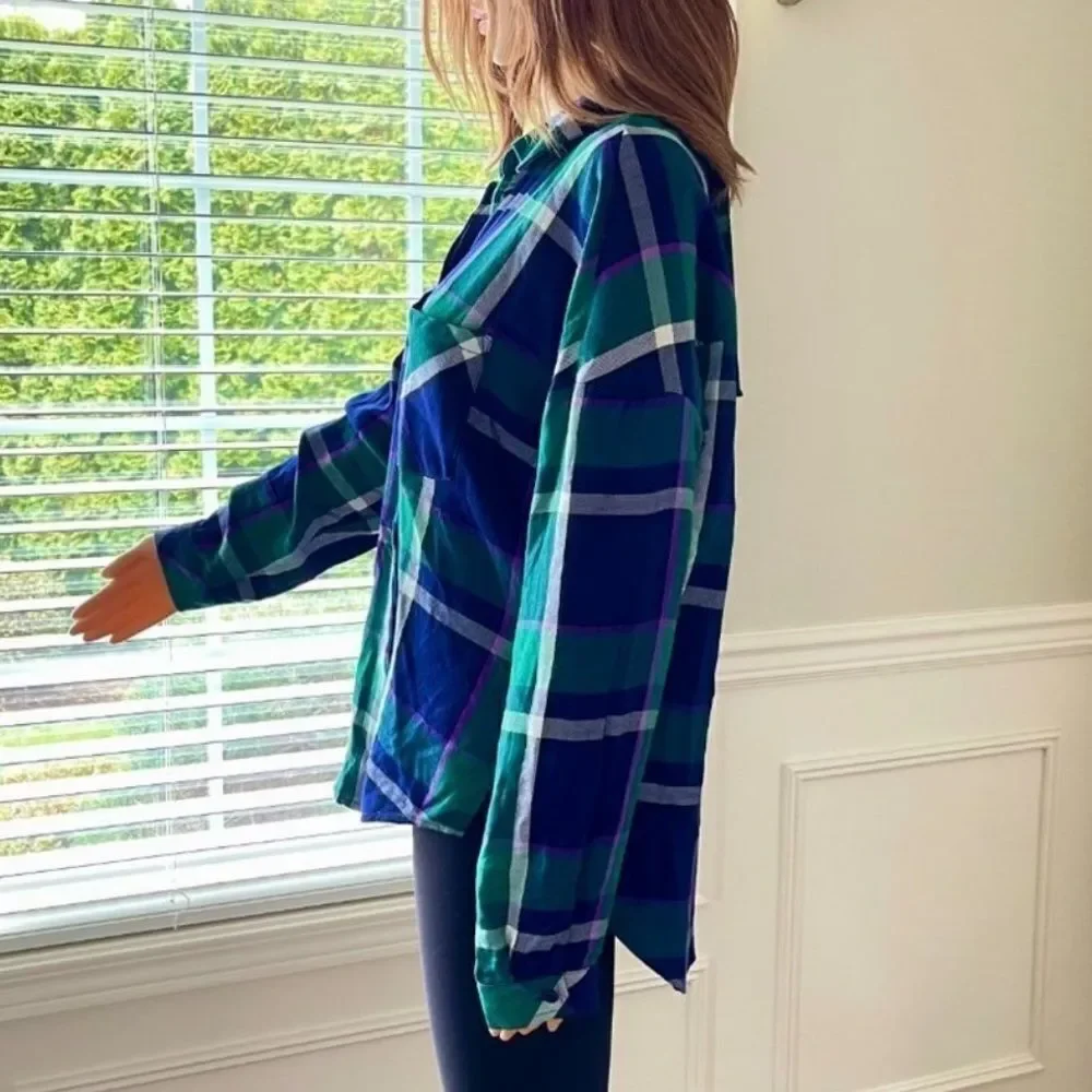Sanctuary Plaid Tie-Back Shirt - Picture 3 of 9